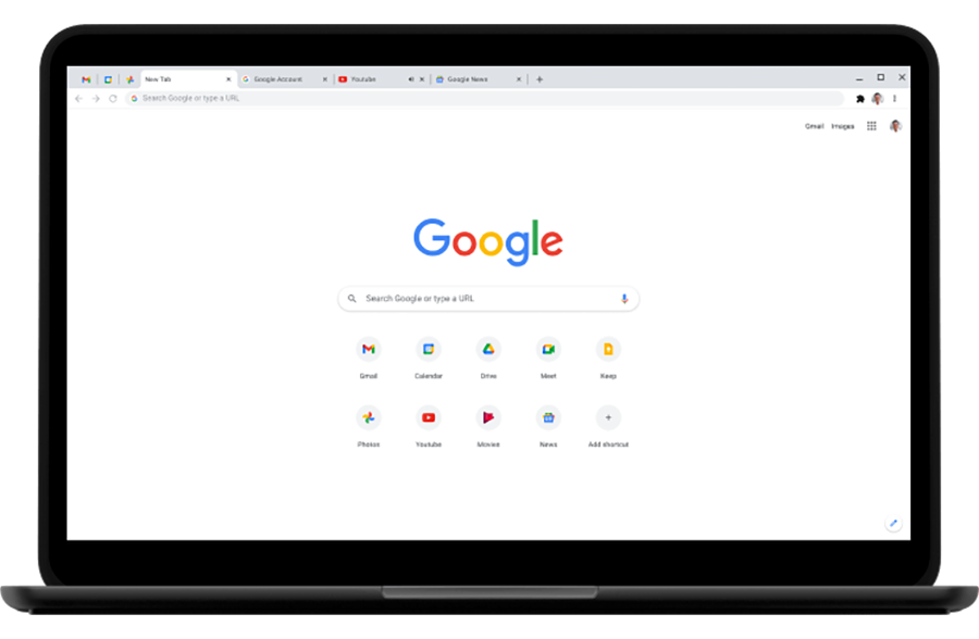 google on machine